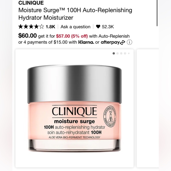 Clinique Moisture Surge 100H - Picture 1 of 2